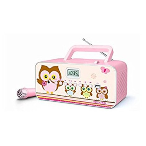 Muse | M-29KP | Portable radio CD/MP3 player with USB | 30 W | Pink/Image